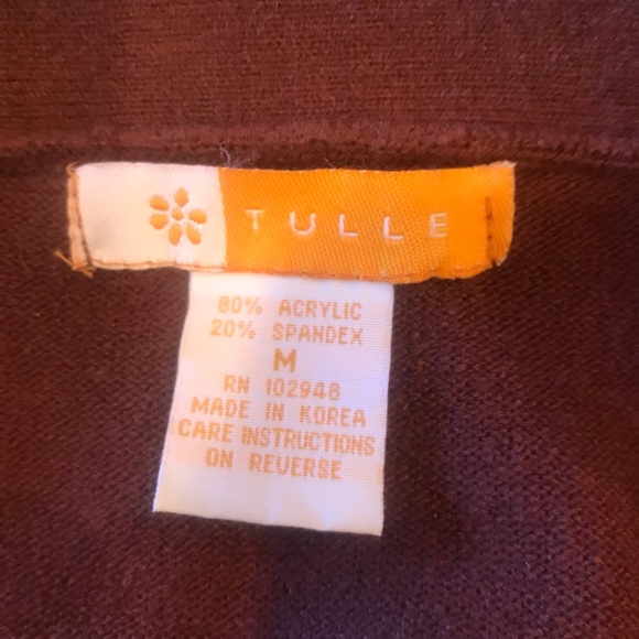 Tulle V-Neck Sweater - Picture 5 of 5